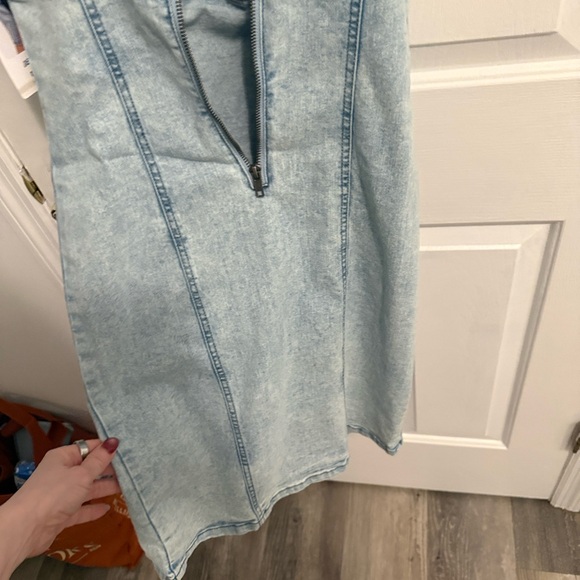 Rewash Light Blue Denim Dress - Picture 11 of 12